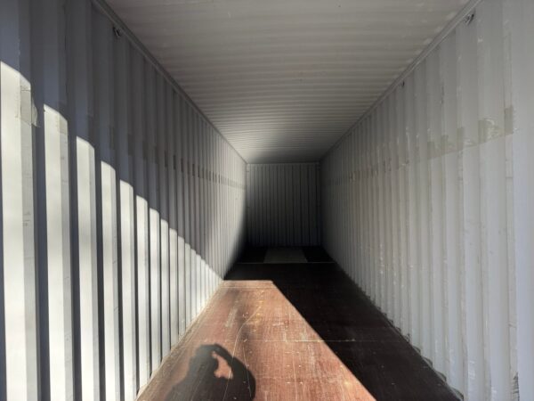 40ft Gently Used 2021 High Cube Shipping Storage Container Wind And Watertight Black - Image 11