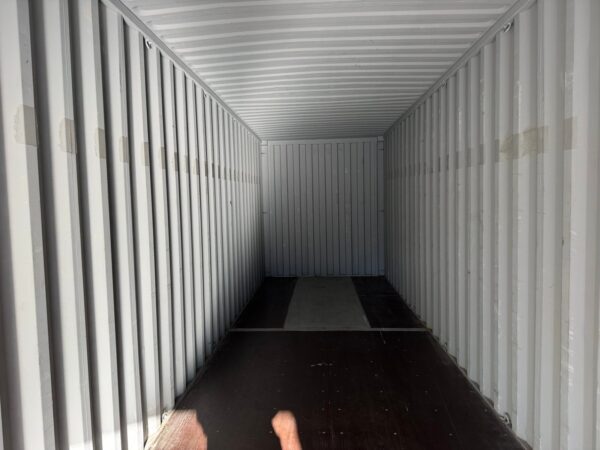 40ft Gently Used 2021 High Cube Shipping Storage Container Wind And Watertight Black - Image 6