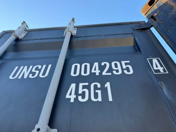 40ft Gently Used 2021 High Cube Shipping Storage Container Wind And Watertight Black - Image 28