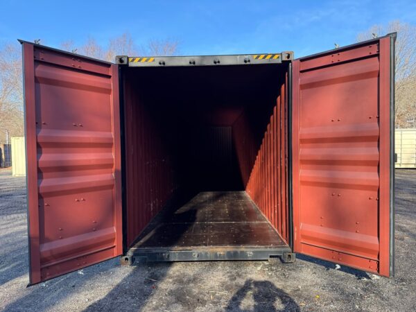 40Ft Gently Used 2022 High Cube Shipping Storage Container Wind And Watertight Black - Image 13