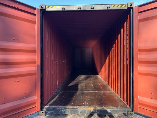 40Ft Gently Used 2022 High Cube Shipping Storage Container Wind And Watertight Black - Image 14