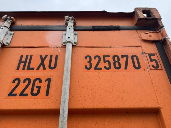 20Ft Used Shipping Storage Container Wind And Watertight Orange - Image 2