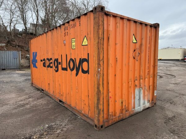 20Ft Used Shipping Storage Container Wind And Watertight Orange - Image 8