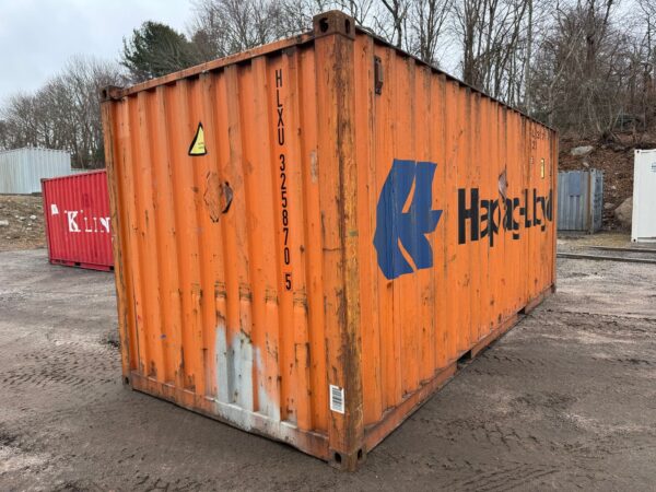 20Ft Used Shipping Storage Container Wind And Watertight Orange - Image 10