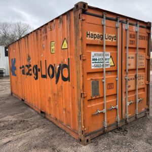 20Ft Used Shipping Storage Container Wind And Watertight Orange