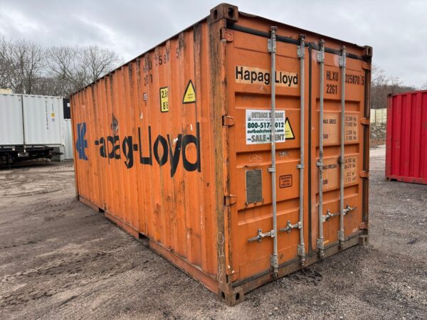 20Ft Used Shipping Storage Container Wind And Watertight Orange