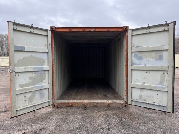 20Ft Used Shipping Storage Container Wind And Watertight Orange - Image 13