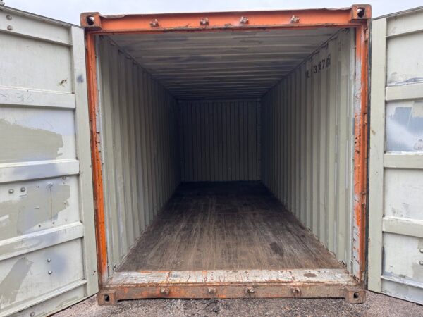 20Ft Used Shipping Storage Container Wind And Watertight Orange - Image 14