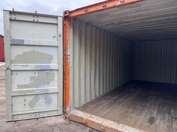 20Ft Used Shipping Storage Container Wind And Watertight Orange - Image 15