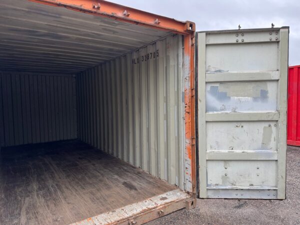 20Ft Used Shipping Storage Container Wind And Watertight Orange - Image 16