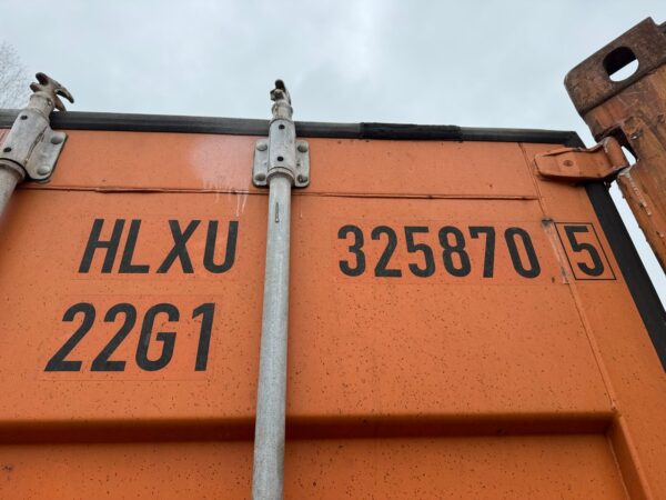 20Ft Used Shipping Storage Container Wind And Watertight Orange - Image 25