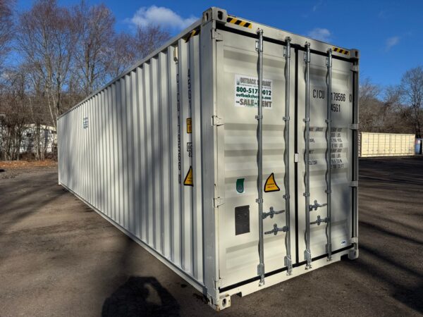 40Ft Gently Used With Mods High Cube Shipping Storage Container Wind And Watertight Beige - Image 13