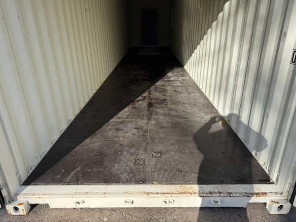 40Ft Gently Used With Mods High Cube Shipping Storage Container Wind And Watertight Beige - Image 19