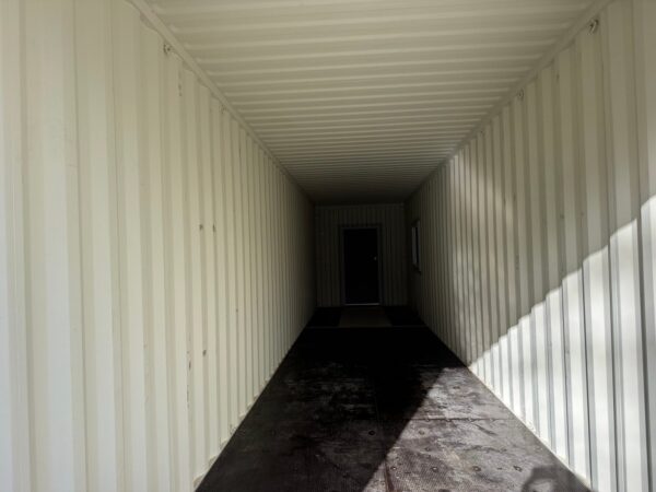 40Ft Gently Used With Mods High Cube Shipping Storage Container Wind And Watertight Beige - Image 20