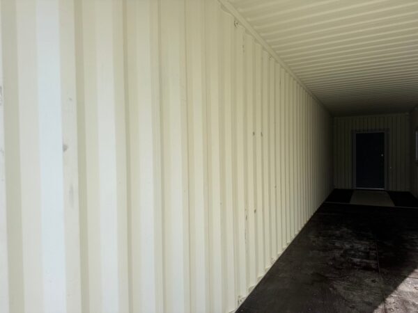 40Ft Gently Used With Mods High Cube Shipping Storage Container Wind And Watertight Beige - Image 21