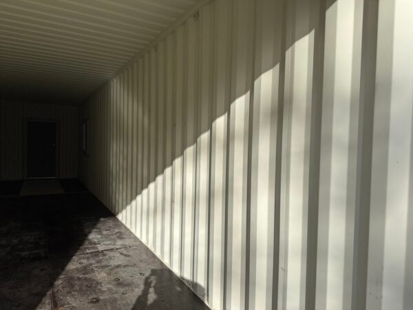 40Ft Gently Used With Mods High Cube Shipping Storage Container Wind And Watertight Beige - Image 22