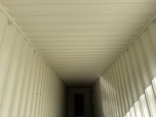 40Ft Gently Used With Mods High Cube Shipping Storage Container Wind And Watertight Beige - Image 23