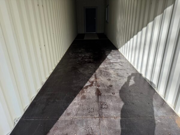 40Ft Gently Used With Mods High Cube Shipping Storage Container Wind And Watertight Beige - Image 24