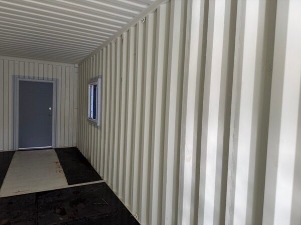 40Ft Gently Used With Mods High Cube Shipping Storage Container Wind And Watertight Beige - Image 27