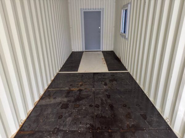 40Ft Gently Used With Mods High Cube Shipping Storage Container Wind And Watertight Beige - Image 29