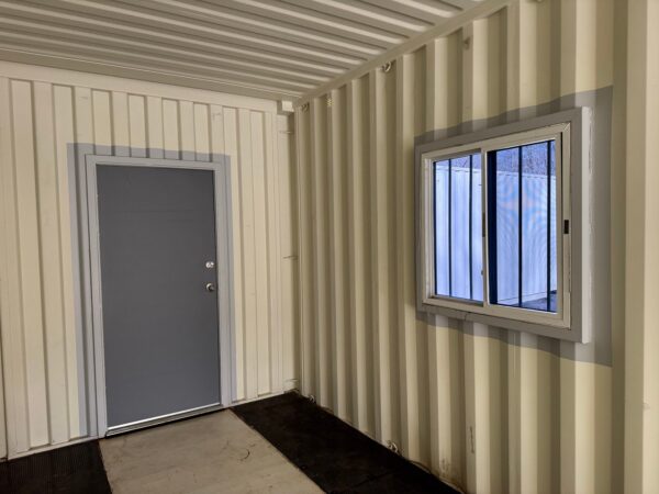 40Ft Gently Used With Mods High Cube Shipping Storage Container Wind And Watertight Beige - Image 30