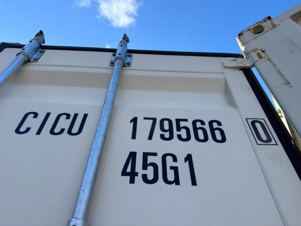 40Ft Gently Used With Mods High Cube Shipping Storage Container Wind And Watertight Beige - Image 32