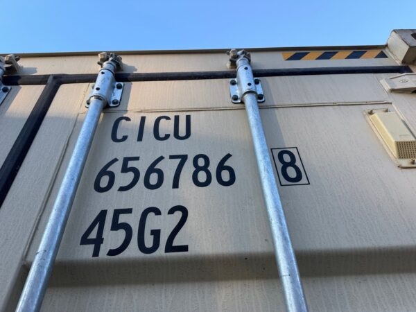 40Ft New High Cube Open Side Shipping Storage Container Beige - Image 2