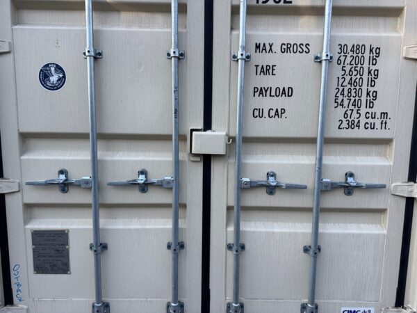 40Ft New High Cube Open Side Shipping Storage Container Beige - Image 4
