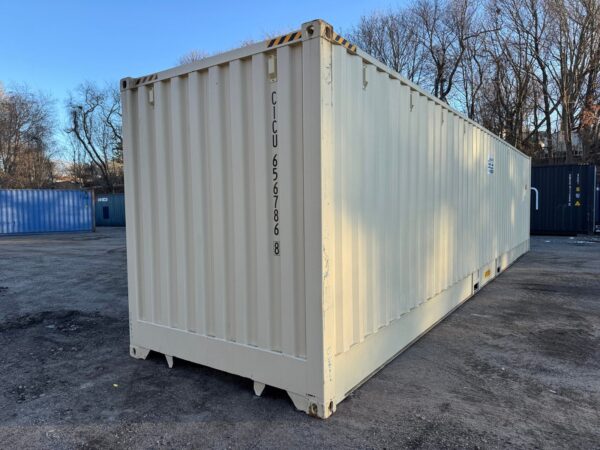 40Ft New High Cube Open Side Shipping Storage Container Beige - Image 13