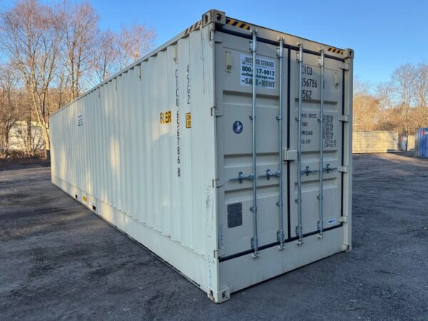 40Ft New High Cube Open Side Shipping Storage Container Beige - Image 15