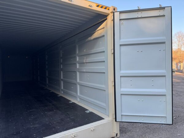 40Ft New High Cube Open Side Shipping Storage Container Beige - Image 19