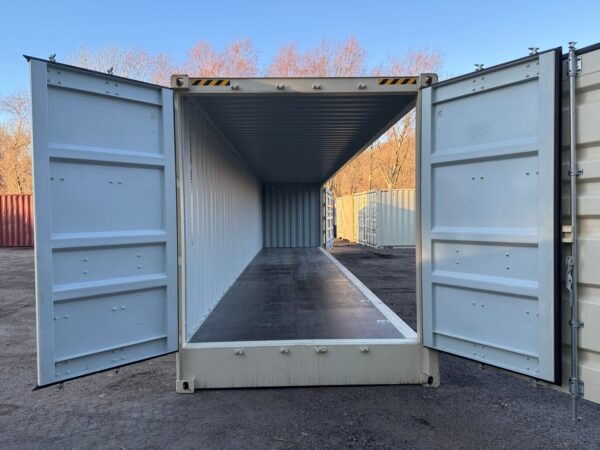 40Ft New High Cube Open Side Shipping Storage Container Beige - Image 36