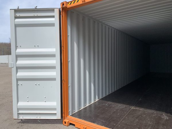 40ft High Cube Shipping Container Wind and Watertight High Visibility Orange - Image 15