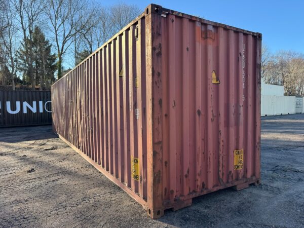 40Ft Used High Cube Shipping Storage Container Wind And Watertight Brick - Image 8