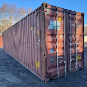 40Ft Used High Cube Shipping Storage Container Wind And Watertight Brick