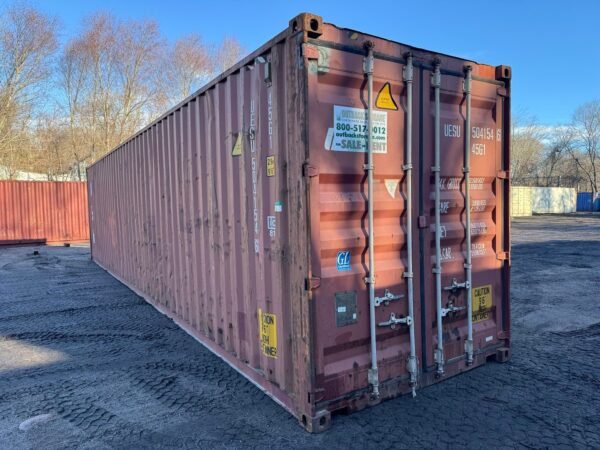 40Ft Used High Cube Shipping Storage Container Wind And Watertight Brick