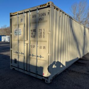40ft High Cube Shipping Storage Container Wind And Watertight Beige