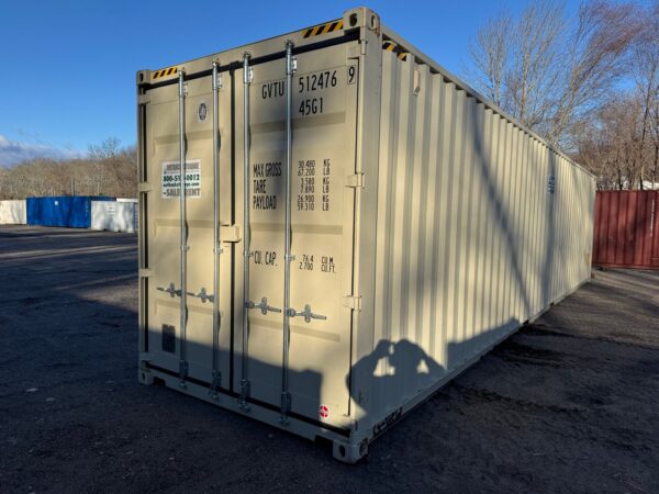 40ft High Cube Shipping Storage Container Wind And Watertight Beige