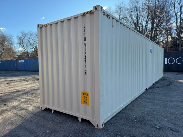 40ft High Cube Shipping Storage Container Wind And Watertight Beige - Image 13