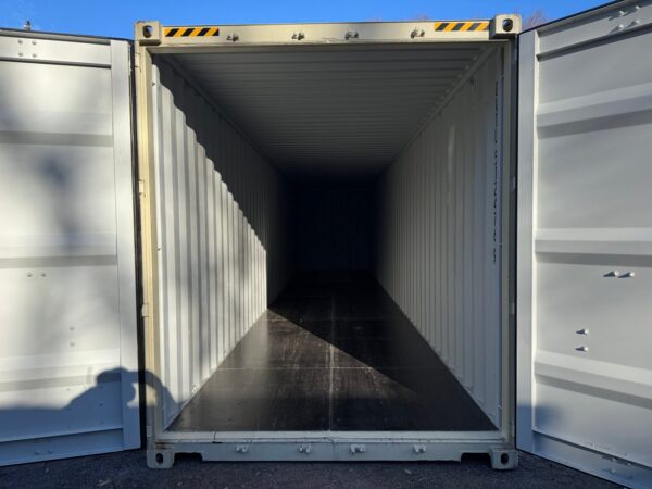 40ft High Cube Shipping Storage Container Wind And Watertight Beige - Image 17