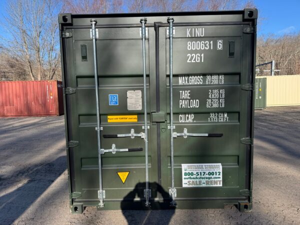 20ft Shipping Storage Container Wind And Watertight Green - Image 3