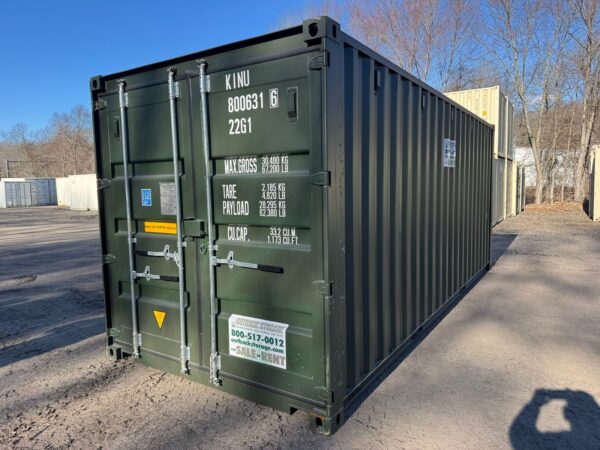 20ft Shipping Storage Container Wind And Watertight Green - Image 6