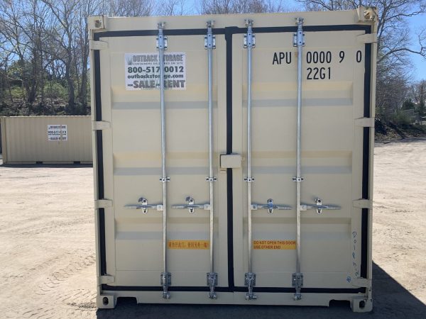 20ft Duo Con Double Door Shipping Container Wind and Watertight Beige - Image 12