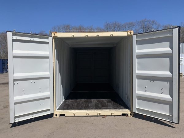20ft Duo Con Double Door Shipping Container Wind and Watertight Beige - Image 16