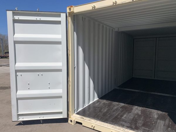 20ft Duo Con Double Door Shipping Container Wind and Watertight Beige - Image 18