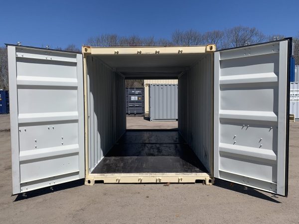 20ft Duo Con Double Door Shipping Container Wind and Watertight Beige - Image 27