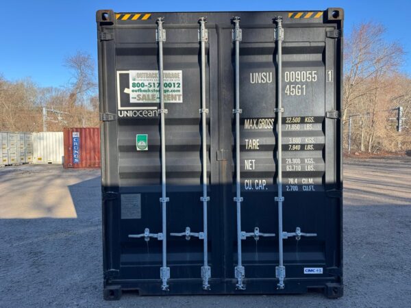 40ft High Cube Shipping Container Black - Image 3