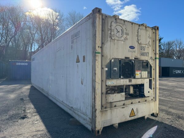 40ft As Is Reefer High Cube Shipping Container White - Image 8