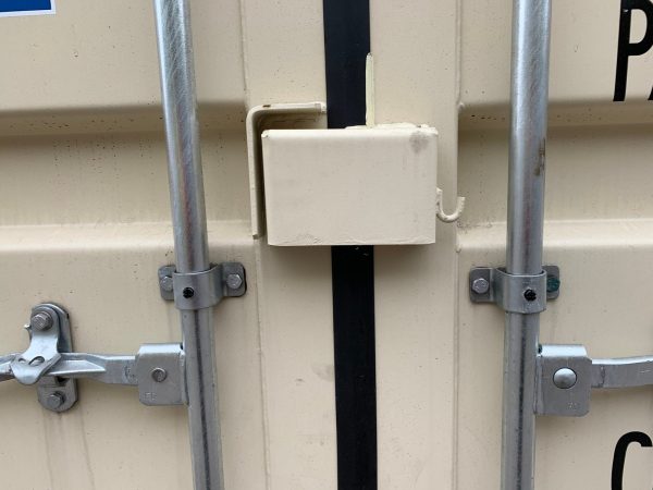 20ft Open Side Shipping Container Standard Height Wind and Watertight Beige - Image 5