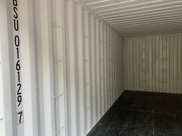 20ft Open Side Shipping Container Standard Height Wind and Watertight Beige - Image 23